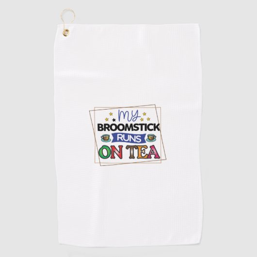 コーヒーアートお茶走の香り ゴルフタオル (正面)