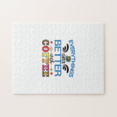 コーヒーアートがコーヒーですべて良くなる ジグソーパズル (横)