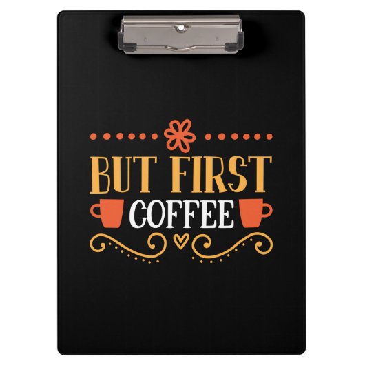 コーヒーアートがファーストコーヒー クリップボード (正面)