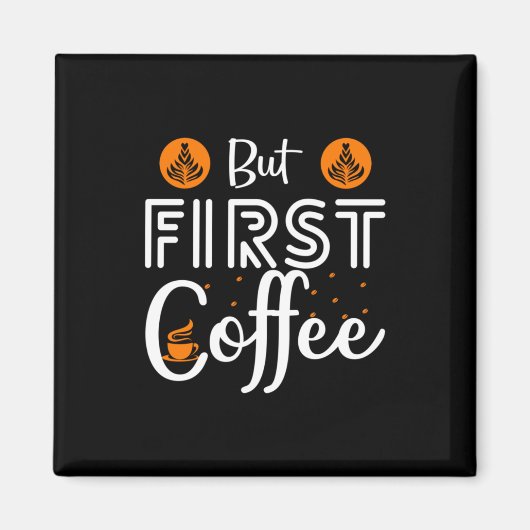 コーヒーアートがファーストコーヒー マグネット (正面)