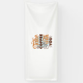 コーヒーアートでコーヒーを飲む 横断幕 (縦)