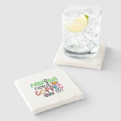 コーヒーアートの人魚もコーヒーが必要 ストーンコースター (横)