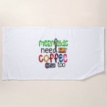 コーヒーアートの人魚もコーヒーが必要