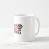コーヒーアートの犬の本とコーヒー コーヒーマグカップ (正面右)