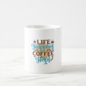 コーヒーアートの生活がコーヒーを救済生む コーヒーマグカップ (中央)