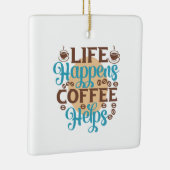 コーヒーアートの生活がコーヒーを救済生む セラミックオーナメント (右)