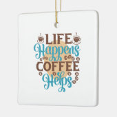 コーヒーアートの生活がコーヒーを救済生む セラミックオーナメント (左)