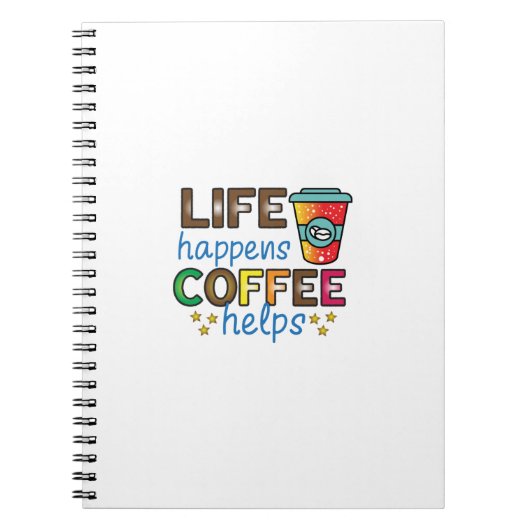 コーヒーアートの生活がコーヒーを救済生む ノートブック (正面)