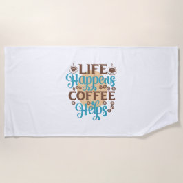 コーヒーアートの生活がコーヒーを救済生む ビーチタオル