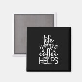 コーヒーアートの生活がコーヒーを救済生む マグネット (正面/裏面)
