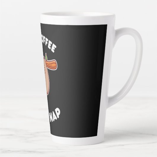 コーヒーアートアイスコーヒーその後昼寝 カフェラテマグ (右)