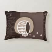 コーヒーアートアクセント枕 アクセントクッション (裏面)