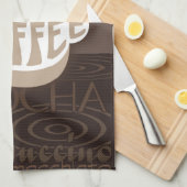 コーヒーアートキッチンタオル キッチンタオル (四つ折り)