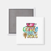 コーヒーアートコフィーとイエス マグネット (正面/裏面)