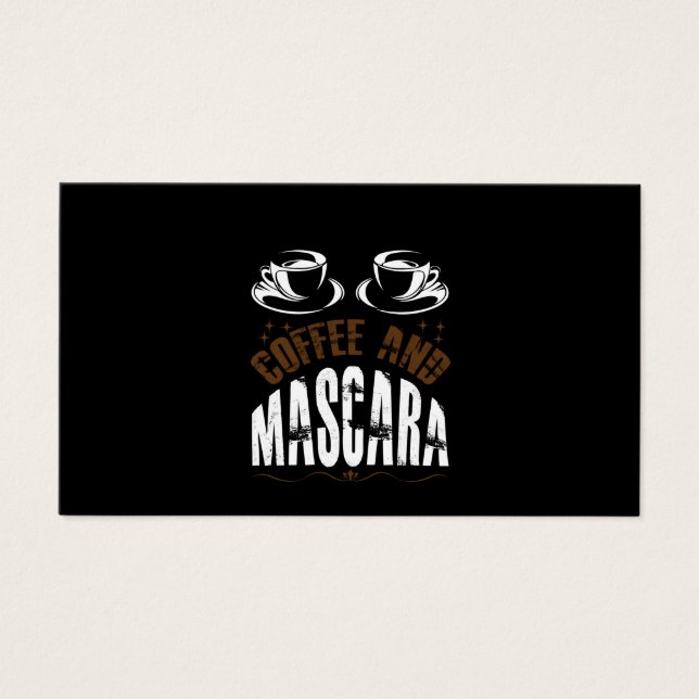 コーヒーアートコーヒーとマスカラ (正面)