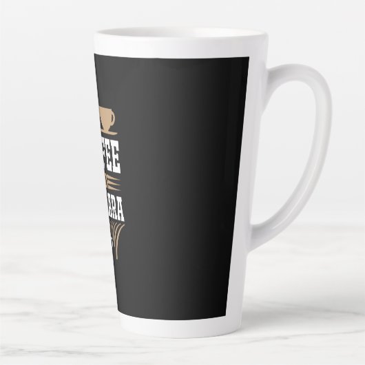 コーヒーアートコーヒーとマスカラ カフェラテマグ (右)