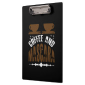 コーヒーアートコーヒーとマスカラ クリップボード (左)