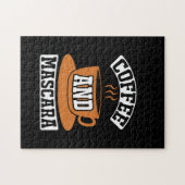 コーヒーアートコーヒーとマスカラ ジグソーパズル (横)