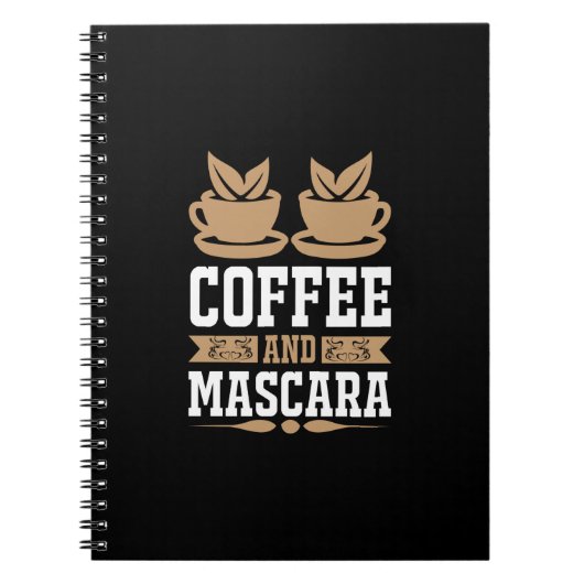 コーヒーアートコーヒーとマスカラ ノートブック (正面)