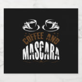 コーヒーアートコーヒーとマスカラ ビールラベル (シングルラベル)