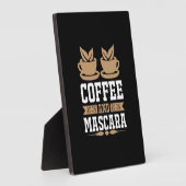 コーヒーアートコーヒーとマスカラ フォトプラーク (側面)