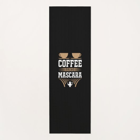 コーヒーアートコーヒーとマスカラ ヨガマット (正面)