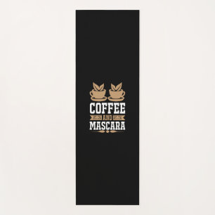コーヒーアートコーヒーとマスカラ ヨガマット