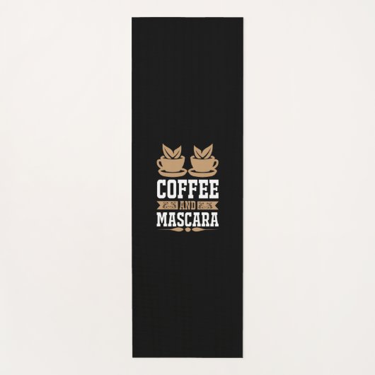 コーヒーアートコーヒーとマスカラ ヨガマット (正面)