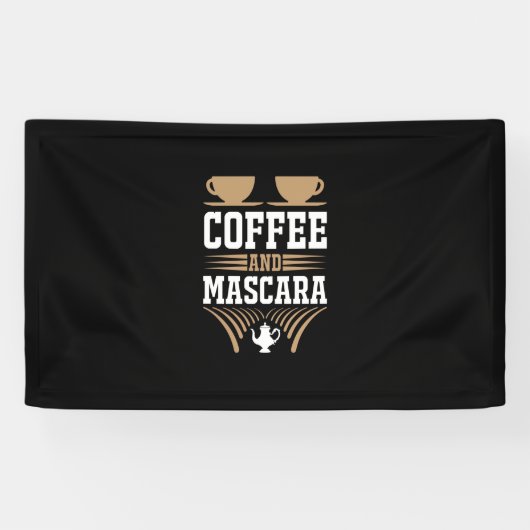 コーヒーアートコーヒーとマスカラ 横断幕 (横)