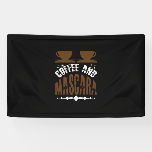 コーヒーアートコーヒーとマスカラ 横断幕 (横)