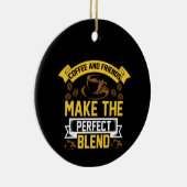 コーヒーアートコーヒーと友人 セラミックオーナメント (右)