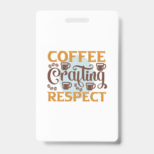 コーヒーアートコーヒーのクラフトリスペクト バッジ (正面)