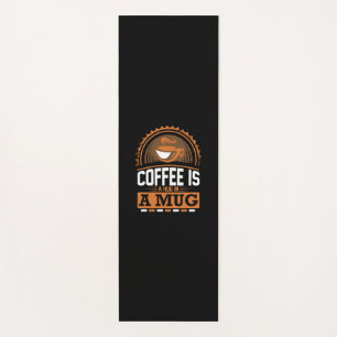 コーヒーアートコーヒーはマグカップに包まれたハグ ヨガマット