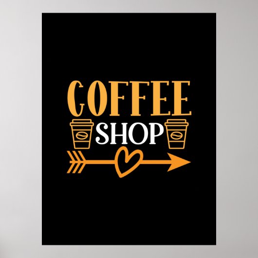 コーヒーアートコーヒーショップ ポスター (正面)
