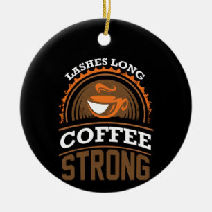 コーヒーアートコーヒーストロング セラミックオーナメント