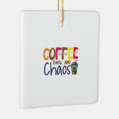 コーヒーアートコーヒー工芸品とカオス セラミックオーナメント (右)