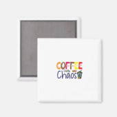 コーヒーアートコーヒー工芸品とカオス マグネット (正面/裏面)