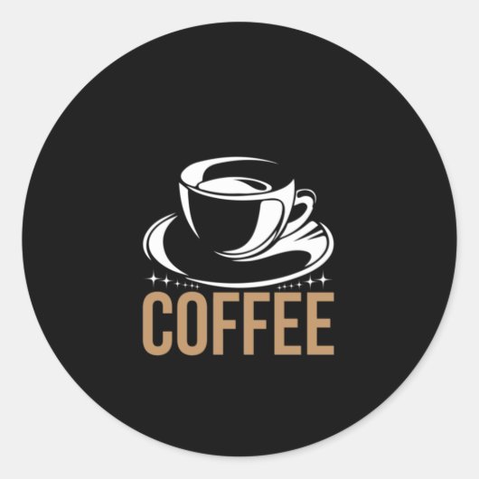 コーヒーアートコーヒー ラウンドシール (正面)