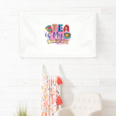 コーヒーアートティーは私のバレンタイン 横断幕 (インサイチュ)