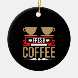 コーヒーアートフレッシュコーヒー セラミックオーナメント