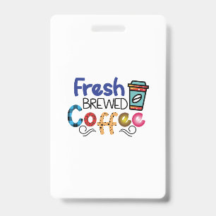 コーヒーアートフレッシュ醸造コーヒー バッジ
