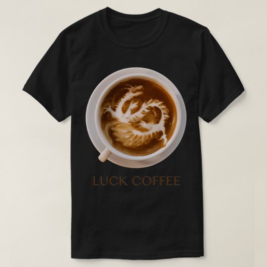 コーヒーアートラック中国のドラゴン Tシャツ (デザイン正面)