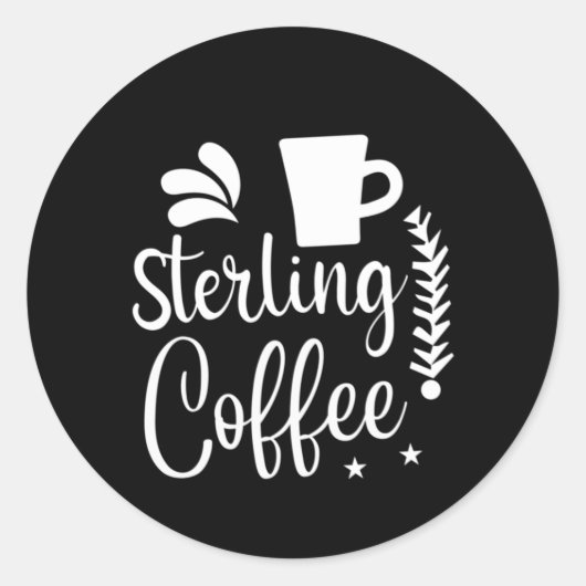 コーヒーアート優れたコーヒー ラウンドシール (正面)