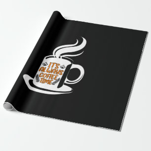 コーヒーアート常にコーヒー時間 ラッピングペーパー