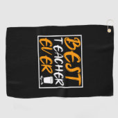 コーヒーアート最高の先生エバー ゴルフタオル (横)