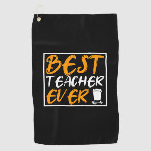 コーヒーアート最高の先生エバー ゴルフタオル