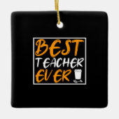 コーヒーアート最高の先生エバー セラミックオーナメント (正面)