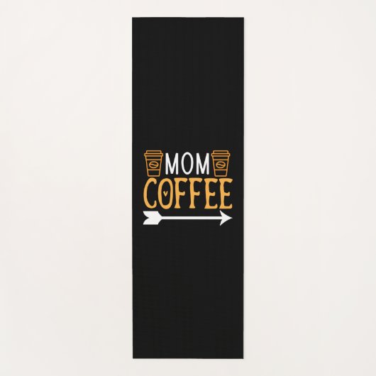 コーヒーアート母コーヒー ヨガマット (正面)