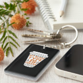 コーヒーアート私の血液型はコーヒー キーホルダー (正面右)