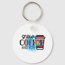 コーヒーアート雪のコーヒーとYou キーホルダー